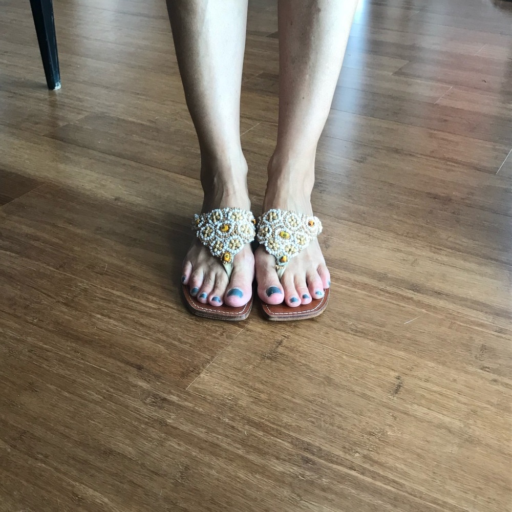 Mystique Beaded Sandal, Size 10